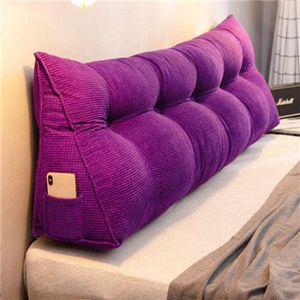 Almofada/travesseiro decorativo Sofá cabeceira Triângulo Cushion Leitura de Backrest Posicionamento de Backrest Suporte de Ceda de Ceda Diário para Pillo Home