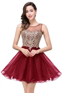 Little Black Short Homecoming Dresses Gold Appliques A Line Ruffles Knee Length Mini Prom Tail Graduation Gowns Multiple Colors Option Cps362 0531