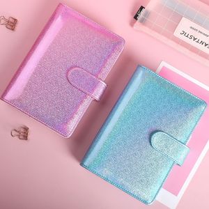 Notebook Cover for Notepads Macaroon Color A6 PU Leather Diary Agenda Planner Paper Cover School Stationery