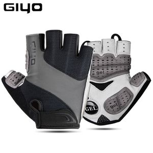 Giyo Breathable Lycra Fabric Unisex Cycling Gloves Road Bike Riding DH Racing Outdoor Mittens Bicycle Half Finger Glove 220622