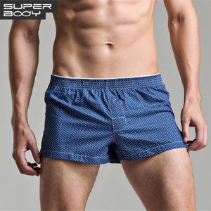 Underpants Men's Underwears Boxers Cotton High Quality Underwear Panties Boxer Shorts Plaid Point Soft Comfortable Lounge LooseUnderpant