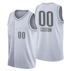 Tryckt Oklahoma Custom Diy Design Basketballtröjor Anpassning Team Uniforms Skriv ut Personliga Any Name Number Mens Kvinnor Kids Ungdom Boys Grå Jersey