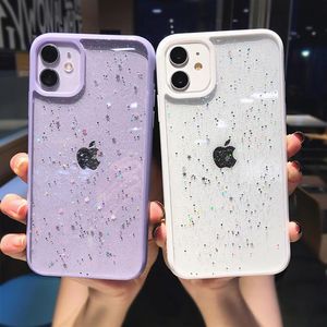 Wholesale sequin phone case for sale - Group buy Glitter Star Sequins Soft Bling Clear Phone Cases For iPhone Pro Max XS XR X Mini Plus Shockproof Transparent TPU Cov193S