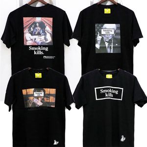 #FR2 No Smoking T Shirt FXXKING Rabbits T-shirt Funny Print Men Women Casual T Shirts Jesus Church Smoking Kills T200729