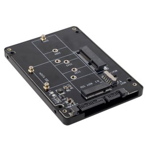 Cavi per computer Connettori Ad alta velocità 6 Gbps MSATA M.2 B-Key NGFF 2 in 1 Convertitore adattatore da SSD a SATA 3 2022