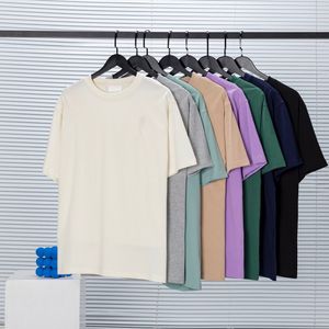 Plus-Tees-Poloshirts für Herren. Rundhalsausschnitt, bestickte und bedruckte Sommerkleidung im Polar-Stil mit reiner Street-Baumwolle, R44W