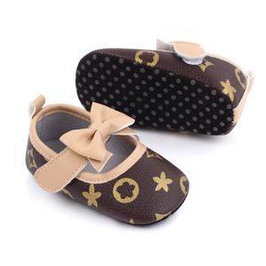 0-18Mos Newborn Baby Girls Shoes Infant Non-Slip Soft Sole Cute Bowknot Toddler Princess Shoes First Walkers