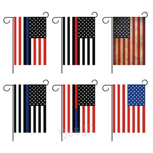 30x45см US America Flag American Sady States Garden Banners USA Police Flags Blue Line Stripes Stars Banner с медными натуралами BH7302 TQQ