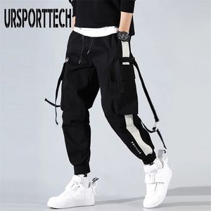 Streetwear Pockets Boys Mens Jogger Spodnie Hip Hop Spity Joggers Spodery Taktyczne Ładunek Harem Men Ubrania 220810