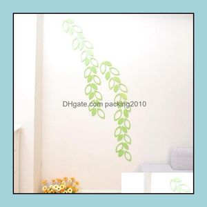 Wall Stickers Home Decor Garden Diy 3D Sticker For Child Room Decorations Paster Leaves Shape Wooden Walls 3 9Hj B Drop Delivery 2021 Nyqe