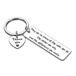 Thank You Keychain Coworker Gifts for Colleague Boss Teammate Friend Goodbye Gift for Graduation Classmate Key Accessories