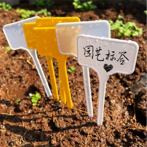 Fornecimento de jardim rótulos de plantas plásticas grandes tags de jardim de berçário de berçário Tags para ervas internas externas Flores de vegetais em vasos de vegetais XB1