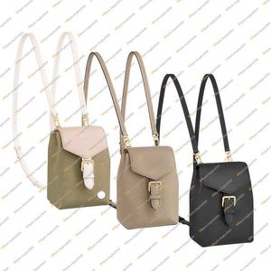 Mochilas de couro genuíno de alta qualidade Tiny Bolsa M80596 M81351 Bolsa de ombro da escola shouler Bolsas de ombro preto Letter Fashion Free M80738 Designer Luxo