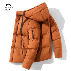 Winter Men Thick Parka Coat Military Hooded Jackets Windbreaker Mens Casual Warm Parkas Jackets Fashion Bomber Coat Man 201119