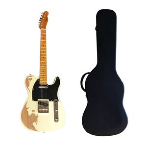 Wholesale use guitars for sale - Group buy Classic brand used electric guitar white wax xylophone body quality accessories free delivery to home