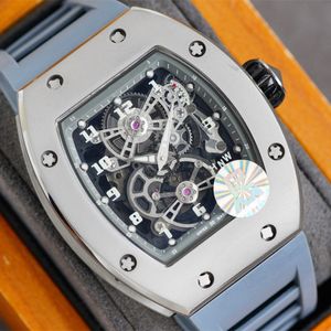 orologi da uomo orologio automatico 50 * 40mm quadrante nero colore 316L cassa in acciaio sottile sapphire movimento meccanico movimento uomo orologi RM17-01