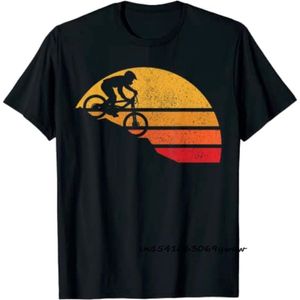 Mountain Bike Cycle Men Tshirts Vintage Downhill Mount MTB T Shirt for Pure Cotton Print Tees Camisas 220617