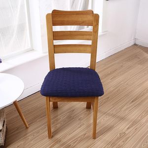 Chair Covers Puff Sloid Seat Cover Elastic Half-section Office Cushion Spandex Stretch Universal Slipcovers For Dining RoomChair