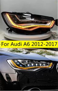 Peças de carro lâmpada principal para audi a6 faróis led 2012-15 atualização do farol a7 design led farol drl dinâmico singal alto baixo feixe