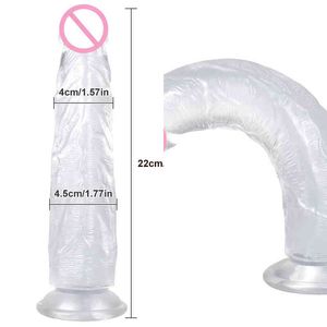 Nxy Dildo Colorato Crystal Egg Free Imitazione Penis Jelly Plug Anale Trasparente Falso Dispositivo di Masturbazione del Piacere Sessuale Femminile 220601