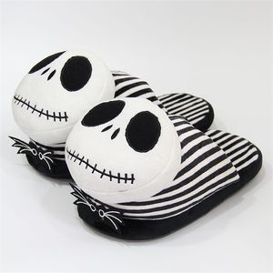 Kupki kobiety Flip Flop kapcie Plush Cotton Buty Doll Present Present Skull Halloween Halloween Kaptaki Y201026