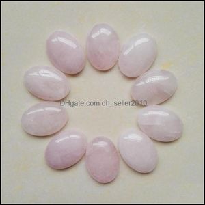 Stone Natural Oval Cabochon Soas soltas Opal Rose Quartz Turquoise Stones Face para Reiki Coloque de Cristal Dhseller2010 DHNJV