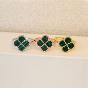 Clover Ring For Woman malachite ring Designer Jewelry Gold Jewlery Bague Femme Designer Jewellery Bijoux Luxe Jewelries For Woman Schmuck Love Joyeria Anillos