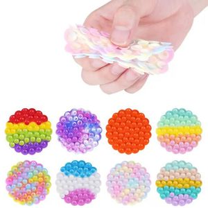 Magic Suction Cup Squido Sucker Silicone Fidget Toys Party Favor Popper Bubble Squeeze Round Pat Pat Sheet Stress Relief Decompression At Will Toy