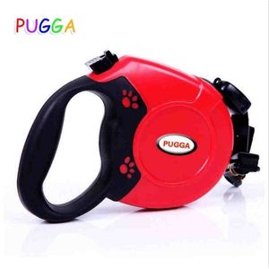 Retractable Dog Leash Automatic Extending Pet Walking Leads For Medium Large Dogs Bags Garbage Clean Dispenser LJ201113