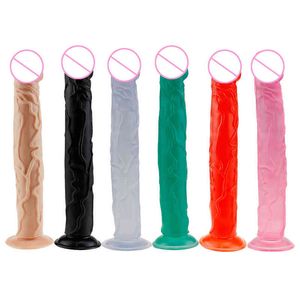 Nxy Dildos Dongs Realistic Big Long Sex Toys Women Silicone Penis Female Masturbators Suction Cup Adult Large Huge Cock 220420
