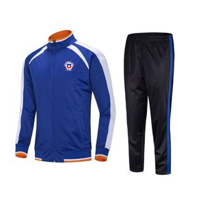 Chile Men's Tracksuits Vuxna barn Storlek 22# till 3XL utomhussportdräkt Jacka långärmad fritidsportdräkt