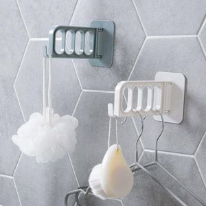 Hooks Rails 2st Hanging Hook Rotertable Clothes Hangers Storage Hanger Adhesive Traceless Home Improvementhooks