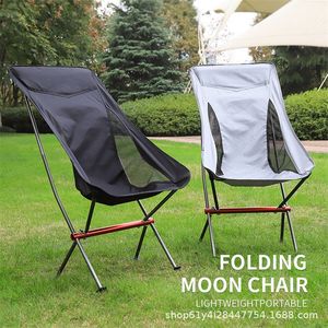 Przenośne składane kemping księżyc na zewnątrz zamieszany stołek do pieszych krzeseł piknikowych narzędzia do siedzenia 220609