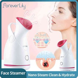 Vapor facial nano Ionico Hidratante Hitralizador Hidratante Hidratante Deap Cleaning Face Spa Skin Care Máquina de beleza 220505