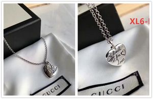 925 Sterling Silver Vintage Skeleton Pendant Necklace For Men And Women, Streetwear Ghost Chain Choker, Luxury Designer Jewelry 141