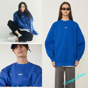 Men's Hoodies & Sweatshirts Solid Adererror 2022 ADE Logo Printing Ader Error Lrregular Stitches Pullover High Quality Cotton Yellow Blue Ho