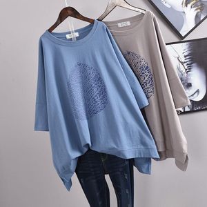 Moda Liść Drukowana Kobieta Tshirts Summer Harajuku Gothic Koszule Streetwear Plus Size Tee Tops Kobieta T Women's T-shirt