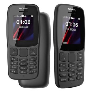 원래 리퍼브 휴대폰 Nokia 106 GSM 2G ELDER 학생 선물 소형 전화 패키지