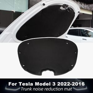 Front Trunk Soundproof Cotton For Tesla Model 3 2022 Accessories Trunk Mat Shock Plate Sound Insulation Hood Protective Foot Pad