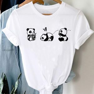 T shirts Women s Mujer Camisetas Panda Girl Animal Clothes Cartoon Stylish Tshirt Top Lady Print Sexy Tee T Shirt