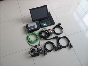 MB Star C4 Diagnostic Tool x200T Ноутбук с 320 ГБ HDD или 360 ГБ программиста для автомобилей и грузовиков компьютерный сенсорный экран 2023.09