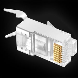 EPACKET CAT6A CAT7 RJ45 CONNECTOR CRYSTAL PLUG SHIEDDED FTP MODULAR CONNECTORS NETWORK ETHERNET CABLE281W