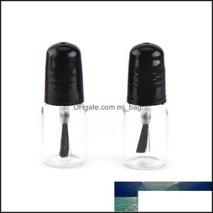 Packing Bottles Office School Business Industrial PC ML L N Nail Bottle Refillable Empty Polish With Brush Roundsquare Glass Package Sto