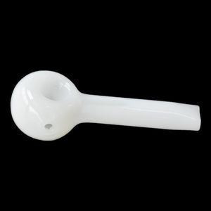 Cute Spoon Glass Pipe Thick Hand Pipes Crafts Odorless Pocket Fit Chunky Smoking Tubes Colorful Heat Resistant Glass Tube For Smoke Accessories Dab Rig Tools