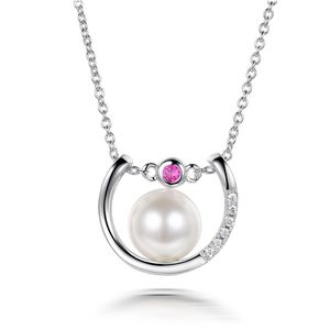 Chains I&zuan 925 Sterling Silver Jewelry Pendant Necklace For Women And Seashell Pearl 2022 Fine Cute Necklaces 2703WChains