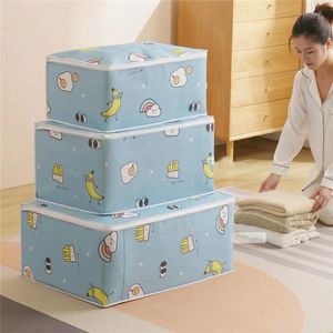 Clothing & Wardrobe Storage Rectangular Quilt Bag Non-woven Fabric Moisture-proof Clothes Bedroom Finishing BagClothing