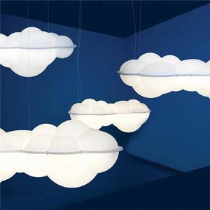 Encendiendo Nubes al por mayor-Lámparas colgantes de acrílico creativo LED LED Modern Minimalist Lobby Club Restaurante Ropa para niños Tienda de ropa de ventana