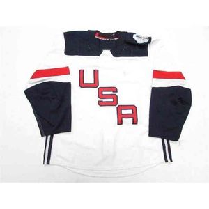 Thr 2020 Team USA #van Riemsdyk Joe Pavelski Hockey Jersey Haft zszył dowolny numer i nazwy koszulki