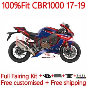 Corpo dell'OEM + carro armato per Honda CBR 1000 CBR1000 RR CC 1000CC 17-19 Bodywork 13No.71 CBR1000CC CBR1000RR 17 18 19 CBR 1000RR 2017 2018 2019 injection stampi carenatura Gloss rosso