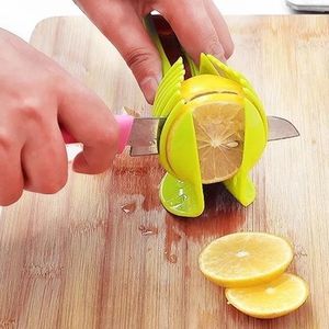 Fruktgrönsaksverktyg citron tomat skivare multifunktionell mat tång citron skiva handhållen skärmaskin kök prylar